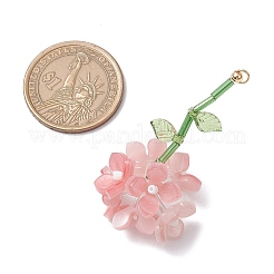 Resin Flower Pendants&nbsp;PALLOY-TA00251-02
