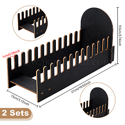 Wood Desktop Card Storage Rack&nbsp;ODIS-WH0025-332