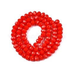 Opaque Solid Color Imitation Jade Glass Beads Strands&nbsp;EGLA-A044-P6mm-D22