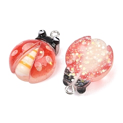 Transparent & Opaque Resin Pendants&nbsp;RESI-P048-02C-P