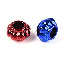 UV Plating Opaque Acrylic European Beads&nbsp;PACR-T017-16M