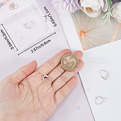 6Pcs 925 Sterling Silver Leverback Earring Findings&nbsp;FIND-BBC0002-66