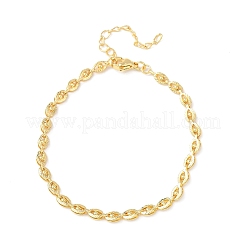Brass Link Chain Bracelets for Women&nbsp;BJEW-C140-13G