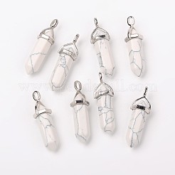 Synthetic Howlite Pointed Pendants&nbsp;G-F295-03C