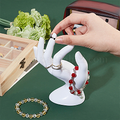 Plastic Mannequin Hand Jewelry Display Holder Stands&nbsp;RDIS-WH0009-013B
