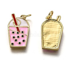 Brass Enamel Pendants&nbsp;KK-B026-16G