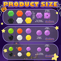 Halloween Theme 100Pcs 18 Styles Silicone Beads&nbsp;SIL-CJ0002-36