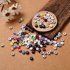 800Pcs 4 Style Acrylic Beads&nbsp;MACR-YW0001-17