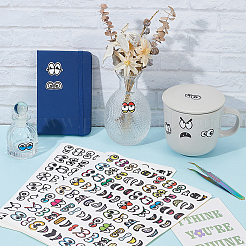 2Bags 2 Colors Eye Paper Self-adhesive Stickers&nbsp;DIY-OC0015-08