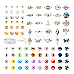 DIY Evil Eye Bracelet Making Kit&nbsp;DIY-TA0004-41
