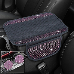1Pc Bling Car Center Console Cover & 2Pcs Silicone Car Round Cup Mat Sets&nbsp;AJEW-AR0005-53