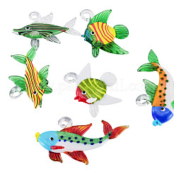 Handmade Lampwork Pendants&nbsp;LAMP-TA0002-76B