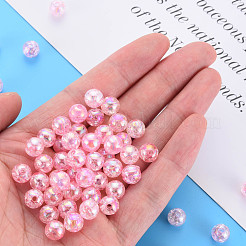 Transparent Crackle Acrylic Beads&nbsp;MACR-S373-66-L04