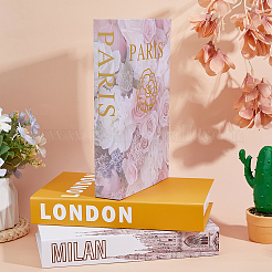 3Pcs 3 Styles Paper Fake Book Model Simulation Book&nbsp;AJEW-DC0003-73