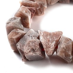 Raw Rough Natural Strawberry Quartz Beads Strands&nbsp;G-P528-A17-01