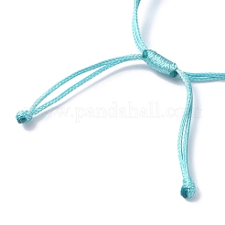 Shell Shape Alloy Enamel Pendant Bracelets with ABS Plastic Imitation Pearl&nbsp;BJEW-JB09882-02
