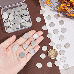 100Pcs 304 Stainless Steel Stamping Blank Tag Cabochons&nbsp;STAS-UN0055-71B