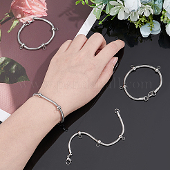 4Pcs 304 Stainless Steel Chain Bracelet Making&nbsp;STAS-UN0032-64