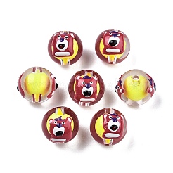 Transparent Acrylic Enamel Beads&nbsp;TACR-G040-01M