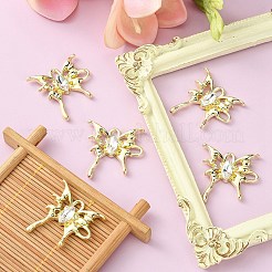 Rack Plating Alloy Connector Charms&nbsp;FIND-YW0001-93C