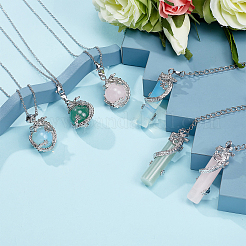 DIY Dragon with Stone Pendant Necklace Making Kit&nbsp;DIY-SC0019-92