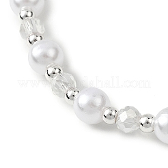 Round ABS Plastic Imitation Pearl Beads Bracelets&nbsp;BJEW-JB12838