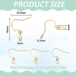 304 Stainless Steel Earring Hooks&nbsp;STAS-UN0015-41
