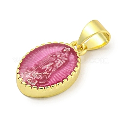 Rack Plating Brass Enamel Pendants&nbsp;KK-B091-15G