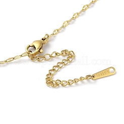 Rectangle with Heart Brass with Rhinestone Pendant Necklaces&nbsp;NJEW-Z026-05G