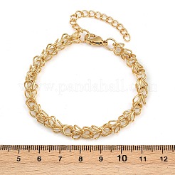 304 Stainless Steel Mesh Chain Bracelets for Women&nbsp;BJEW-Z143-04G