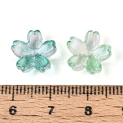 Baking Paint Transparent Glass Bead Caps&nbsp;DGLA-N014-06B-02