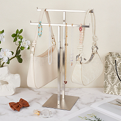 Stainless Steel Double T Bar Jewelry Display Towers&nbsp;ODIS-WH0108-065