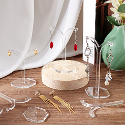 6Pcs 3 Styles Y-Shaped Acrylic Earring Display Stands&nbsp;CON-FG0001-05