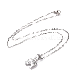 Non-Tarnish 304 Stainless Steel Elephant Pendant Necklace for Women&nbsp;STAS-E154-22P