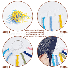 30Pcs 3 Style Acrylic Thread Winding Boards&nbsp;FIND-PH0018-40