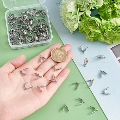 100Pcs 304 Stainless Steel Pinch Bails&nbsp;STAS-DC0010-49