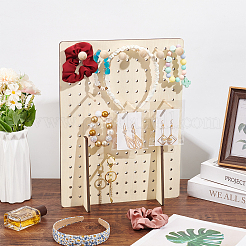 Rectangle Wood Jewelry Rack&nbsp;ODIS-WH0070-77