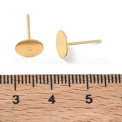 Brass Stud Earring Findings&nbsp;KK-A300-30G-02
