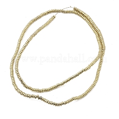 Electroplated Synthetic Non-magnetic Hematite Beads Strands&nbsp;G-H327-H01-01E