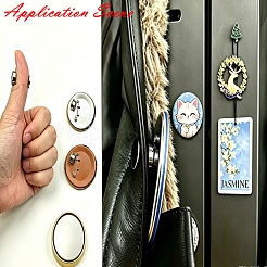 Magnetic Brass Secure Locking Pin Backs&nbsp;KK-CBA408C-01G
