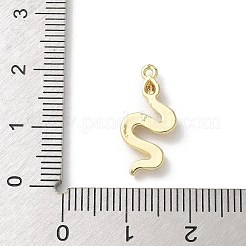 Brass Micro Pave Clear Cubic Zirconia Pendants&nbsp;KK-S505-01G