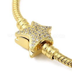 Rack Plating  Brass Micro Pave Cubic Zirconia Bracelets&nbsp;BJEW-P336-01G
