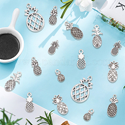 80Pcs 8 Styles Tibetan Style Alloy Charms&nbsp;TIBEP-SC0003-25