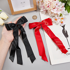 Big Bowknot Polyester Alligator Hair Clips&nbsp;AJEW-CP0008-42B-03