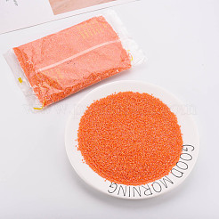 Frosted Glass Cylinder Beads&nbsp;SEED-S047-O-001
