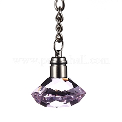 Diamond Shape Faceted Glass Keychain&nbsp;KEYC-F032-A05