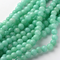 Natural & Dyed White Jade Beads Strands&nbsp;X-GSR055