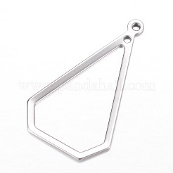 Tarnish Resistant 304 Stainless Steel Open Pendants&nbsp;X-STAS-P051-13