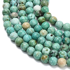 Natural Peruvian Turquoise(Jasper) Beads Strands&nbsp;G-L642-B08-6mm