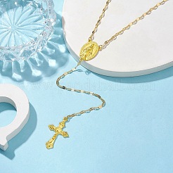 Alloy Cross Pendant Necklaces for Women&nbsp;NJEW-JN04799